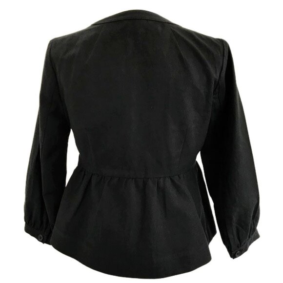 Banana Republic | Fitted Peplum Blazer in Black | XS - Picture 4 of 8